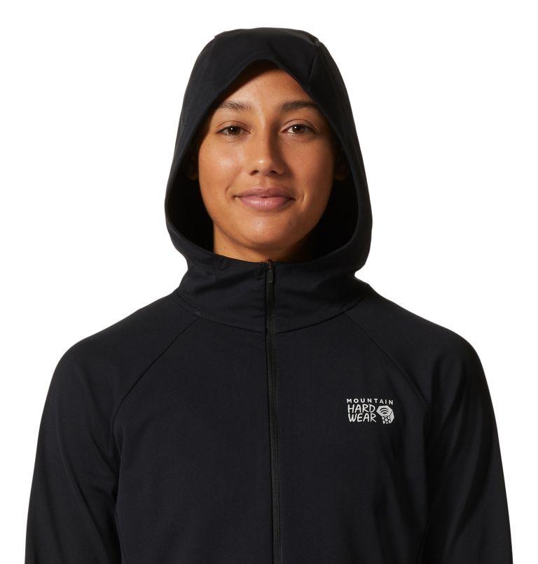 Women's Mountain Stretch Full Zip Hoody, Color: Black, image 4