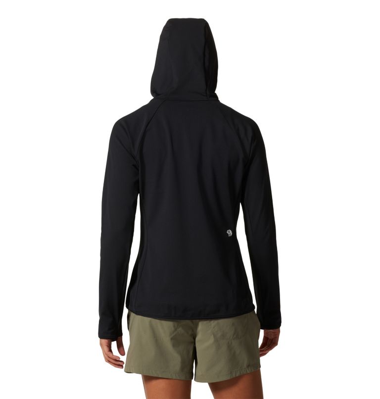 Women's Mountain Stretch Full Zip Hoody, Color: Black, image 2