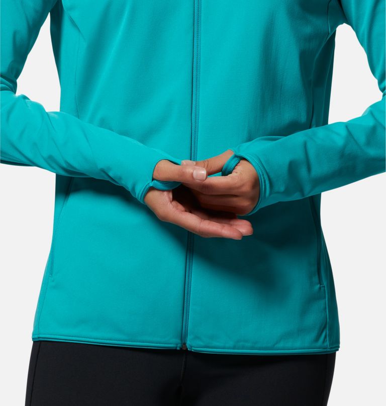 Mountain Stretch Full Zip Hoody | 360 | S, Color: Synth Green, image 5