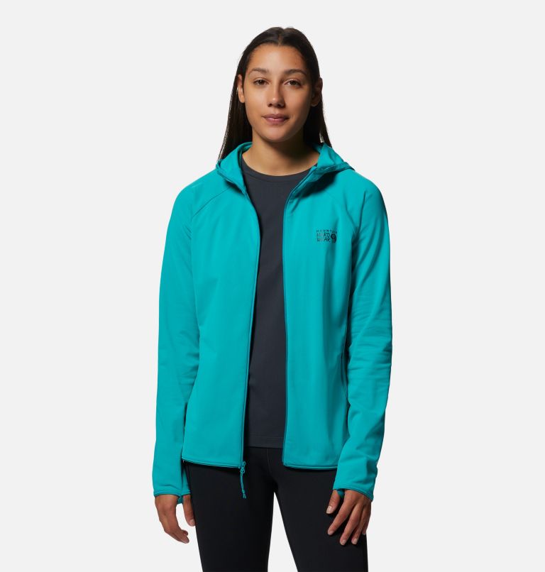 Mountain Stretch Full Zip Hoody | 360 | S, Color: Synth Green, image 7