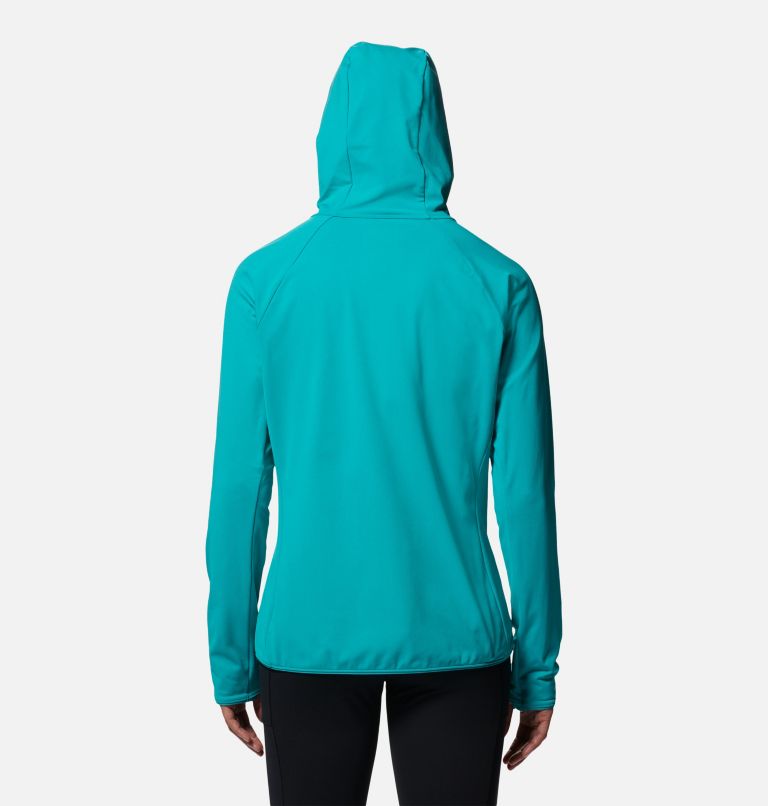 Women's Mountain Stretch Full Zip Hoody, Color: Synth Green, image 2