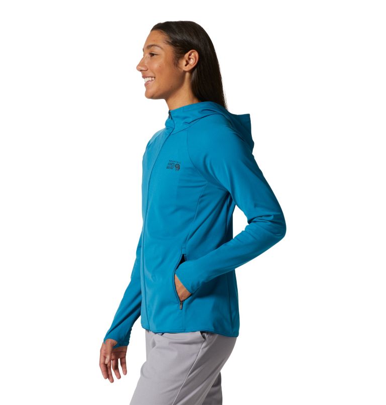Thumbnail: Women's Mountain Stretch Full Zip Hoody, Color: Vinson Blue, image 3