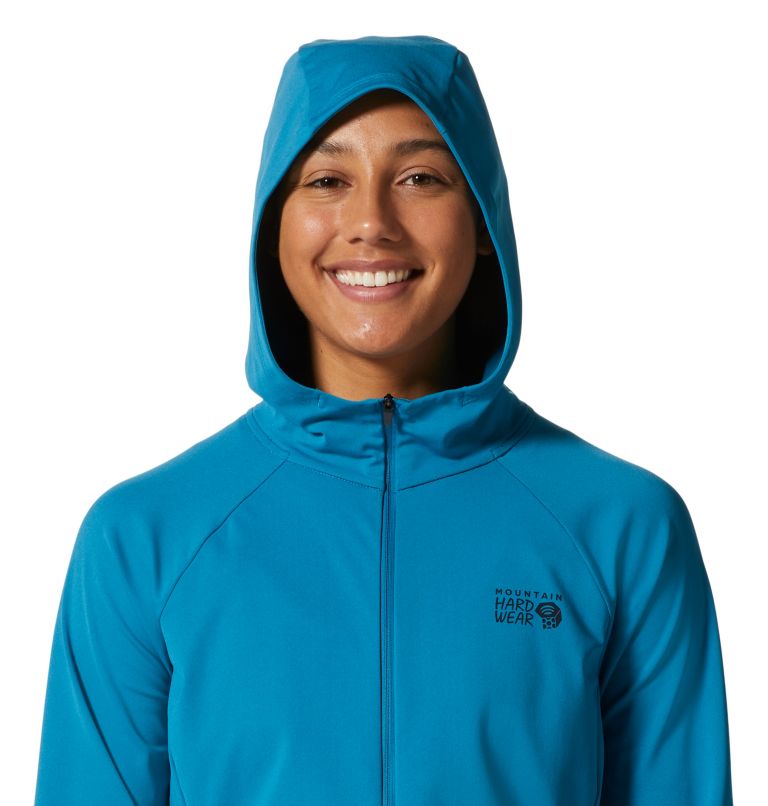 Women's Mountain Stretch Full Zip Hoody, Color: Vinson Blue, image 4