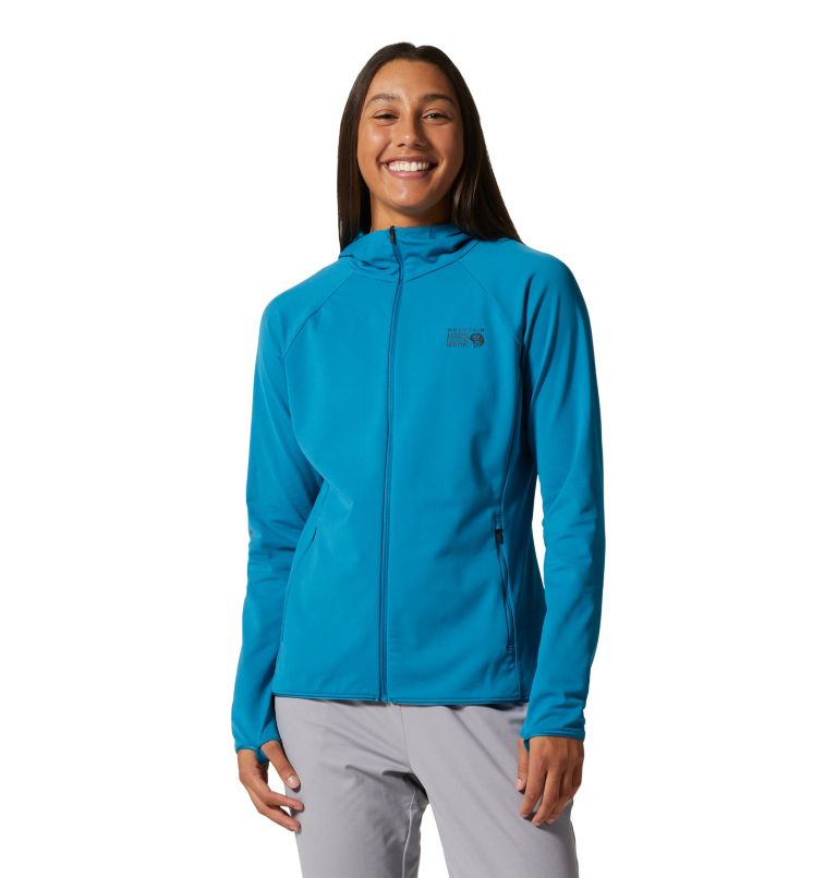 Women's Mountain Stretch Full Zip Hoody, Color: Vinson Blue, image 1