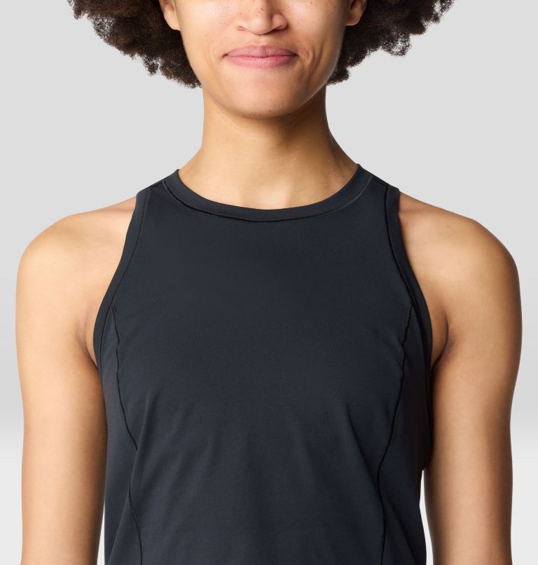Women's Mountain Stretch Tanklette, Color: Black, image 4