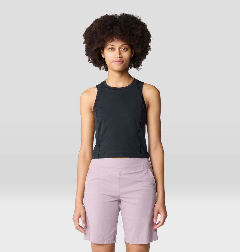 Women's Mountain Stretch Tanklette, Color: Black, image 1
