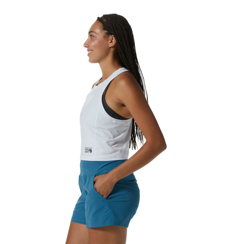 Women's Mountain Stretch Tanklette, Color: Fogbank, image 3