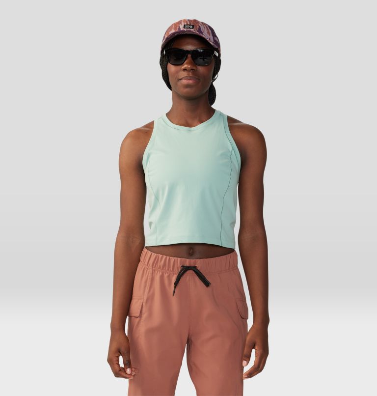 Women's Mountain Stretch Tanklette, Color: Mineral Spring, image 1