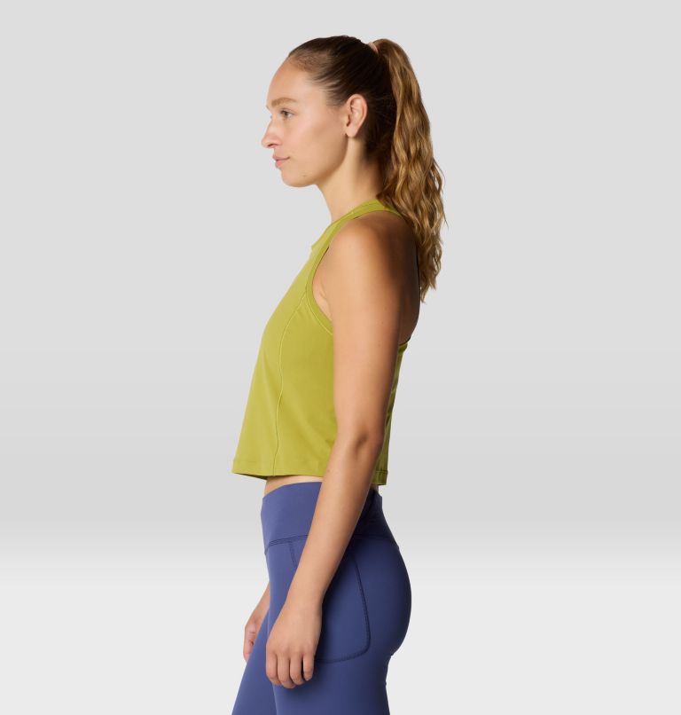 Women's Mountain Stretch Tanklette, Color: Moon Moss, image 3