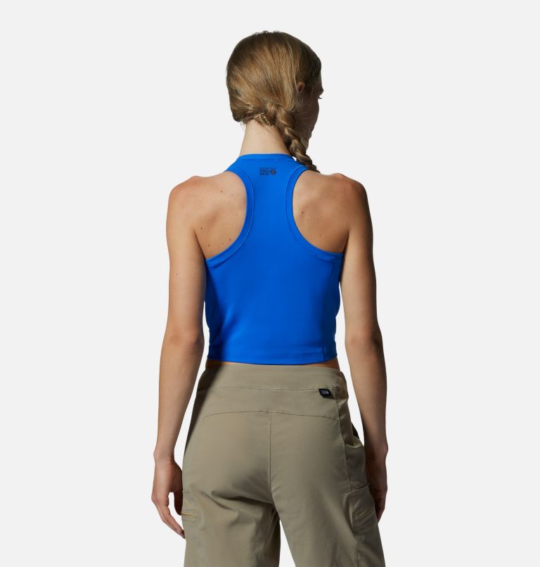 Thumbnail: Women's Mountain Stretch Tanklette, Color: Bright Island Blue, image 2