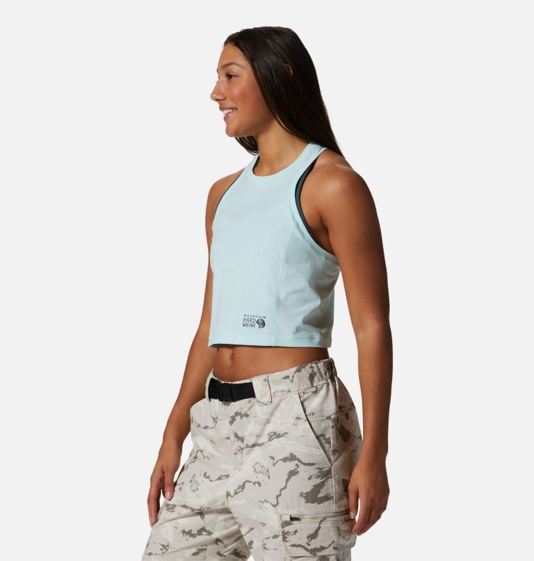 Thumbnail: Women's Mountain Stretch Tanklette, Color: Pale Ice, image 4