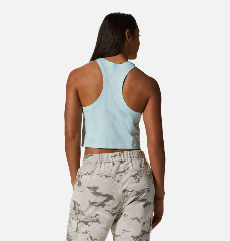 Women's Mountain Stretch Tanklette, Color: Pale Ice, image 2