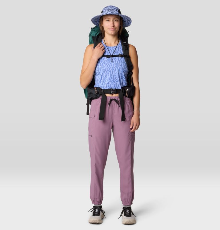 Women's Mountain Stretch Tanklette, Color: Light Illusion Digidaze Print, image 2