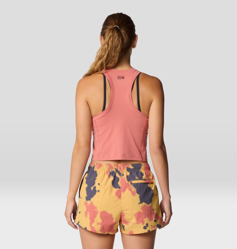 Women's Mountain Stretch Tanklette, Color: Fleurs, image 3