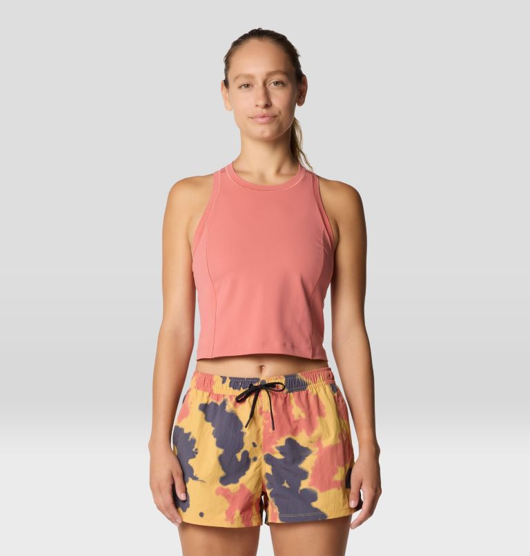 Women's Mountain Stretch Tanklette, Color: Fleurs, image 1