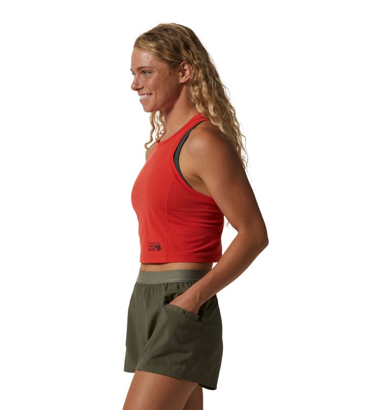 Women's Mountain Stretch Tanklette, Color: Summit Red, image 3
