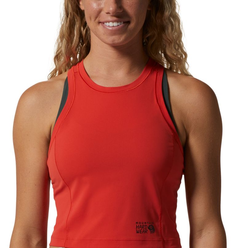 Thumbnail: Mountain Stretch Tanklette | 843 | M, Color: Summit Red, image 4