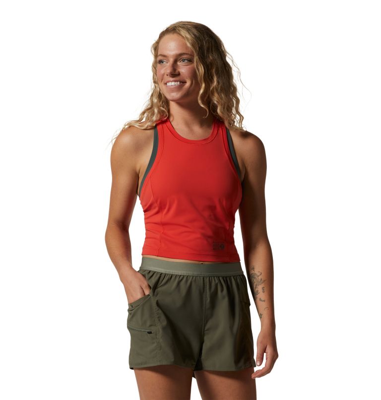 Mountain Stretch Tanklette | 843 | L, Color: Summit Red, image 6