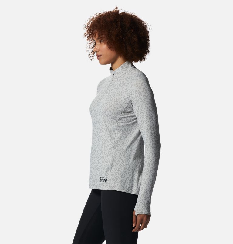 Chandail avec demi-fermeture éclair Crater Lake Femme, Color: Grey Ice Wildcat Print, image 3
