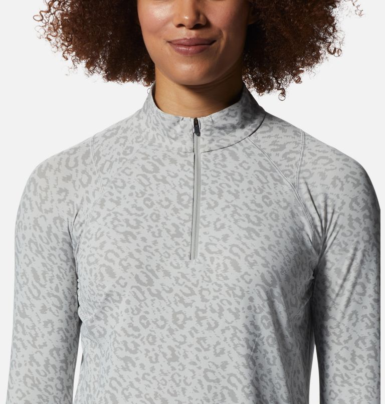 Chandail avec demi-fermeture éclair Crater Lake Femme, Color: Grey Ice Wildcat Print, image 4