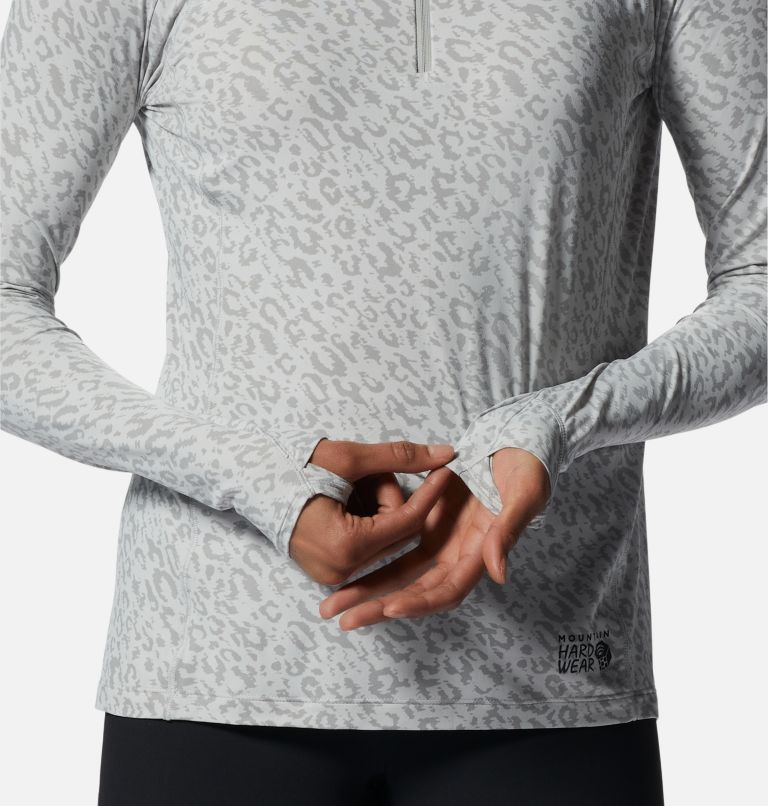 Chandail avec demi-fermeture éclair Crater Lake Femme, Color: Grey Ice Wildcat Print, image 5