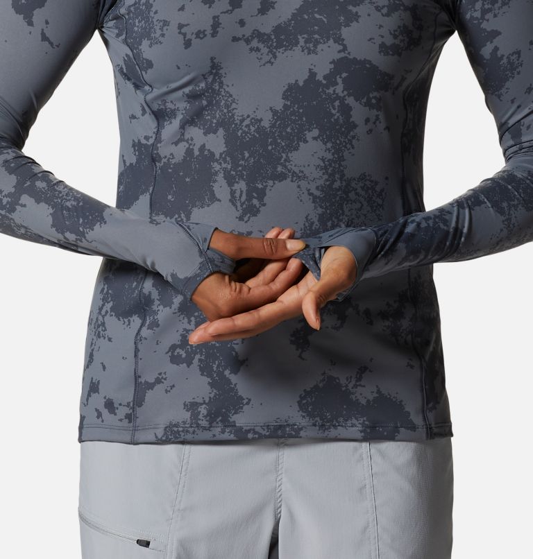 Chandail avec demi-fermeture éclair Crater Lake Femme, Color: Blue Slate Scattered Dye Print, image 5
