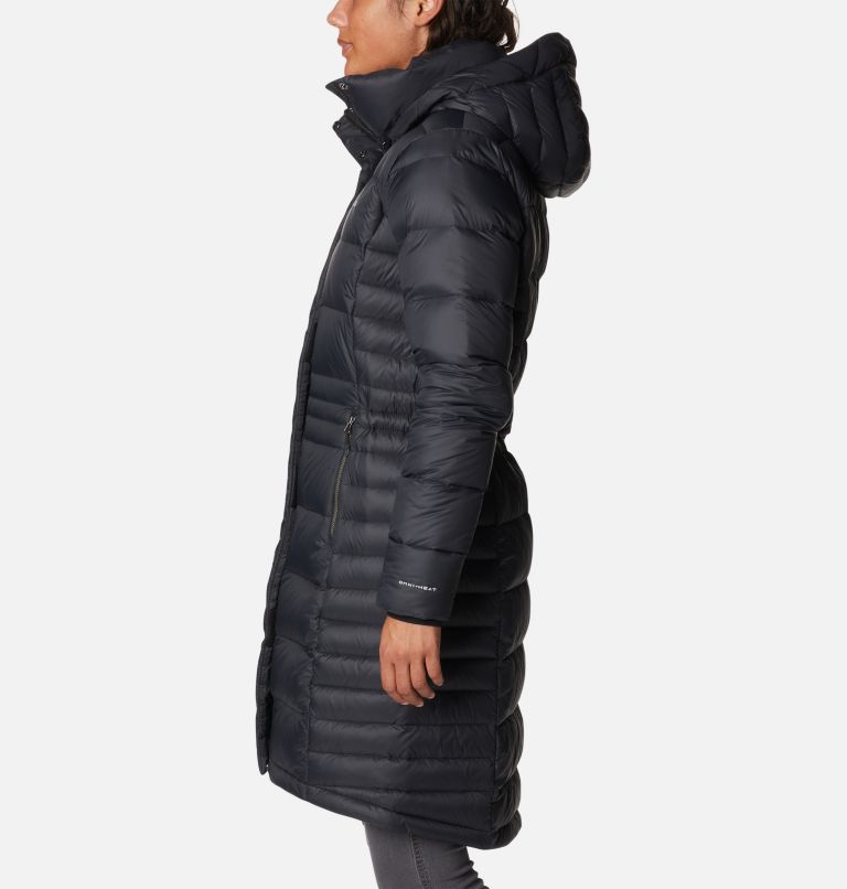 Columbia women's hexbreaker long sales down jacket