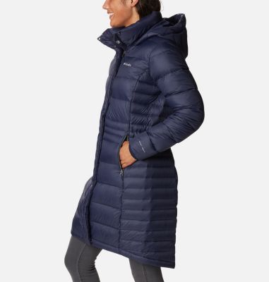 women's hexbreaker long down jacket