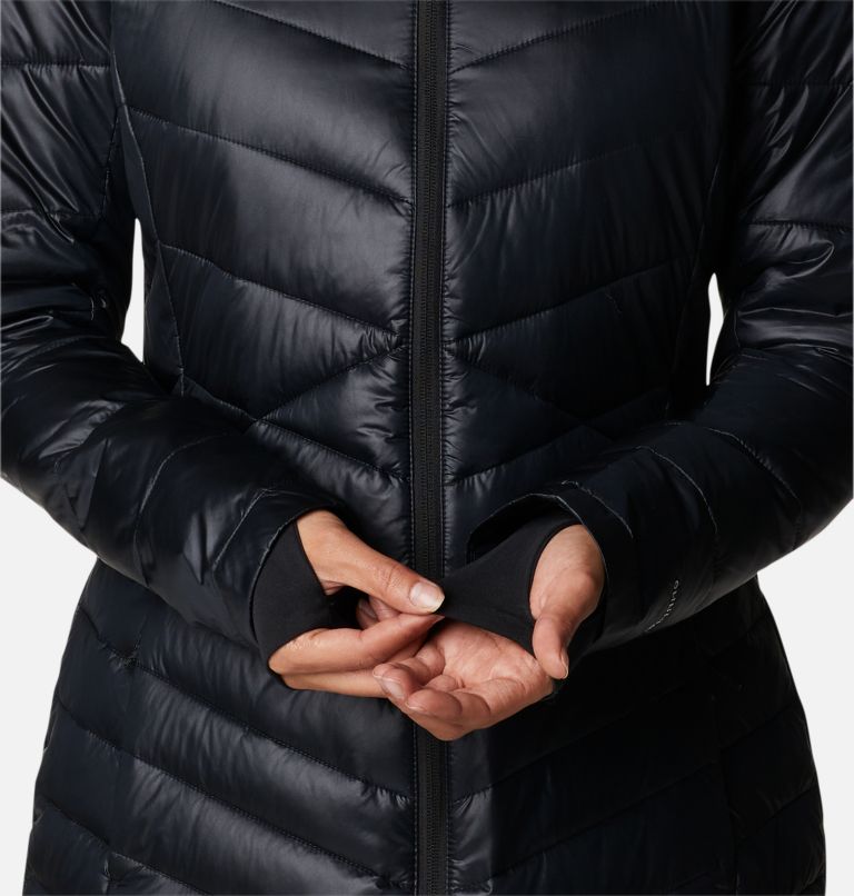 Thumbnail: Women's Joy Peak Mid Insulated Hooded Jacket, Color: Black, image 7