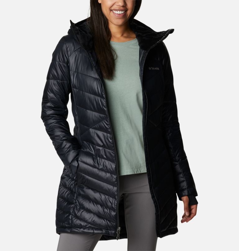 Thumbnail: Women's Joy Peak Hooded Mid Insulated Jacket, Color: Black, image 8