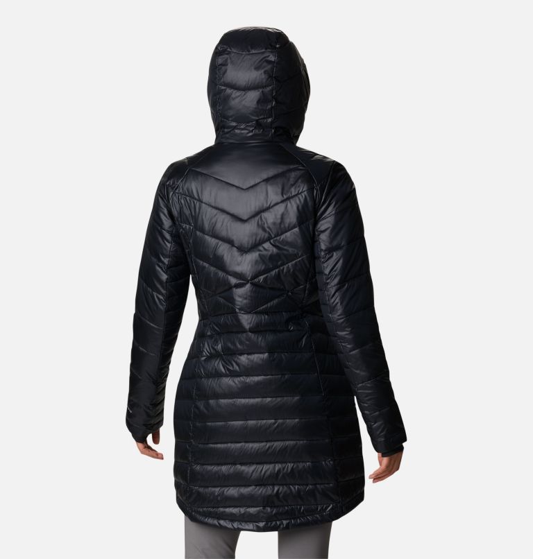 Thumbnail: Women's Joy Peak Mid Insulated Hooded Jacket, Color: Black, image 2