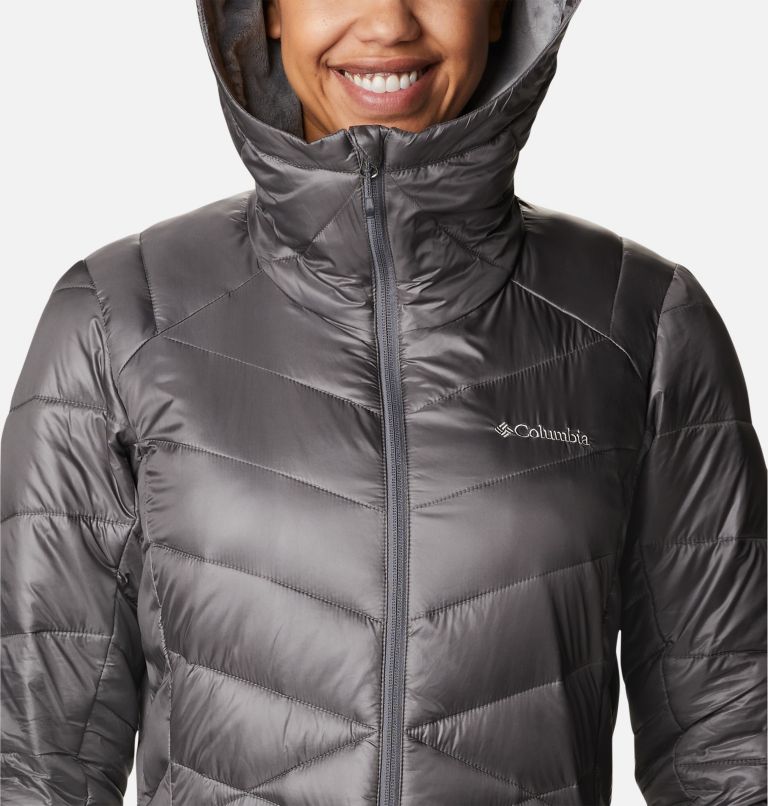 Women's Joy Peak Omni-Heat Infinity Mid Insulated Hooded Jacket, Color: City Grey, image 4