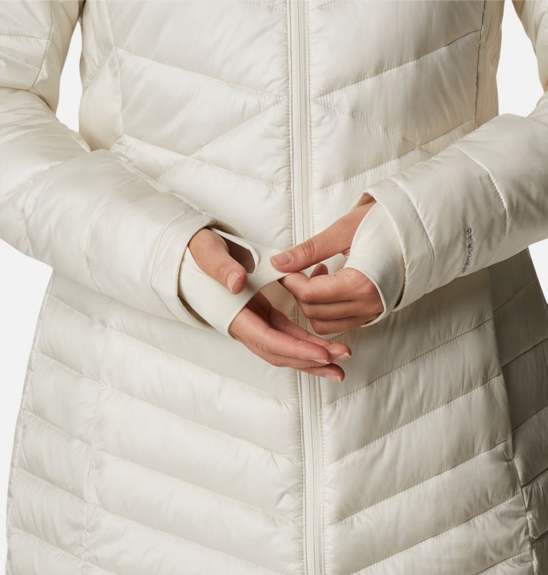 Thumbnail: Women's Joy Peak Omni-Heat Infinity Mid Insulated Hooded Jacket, Color: Chalk, image 7