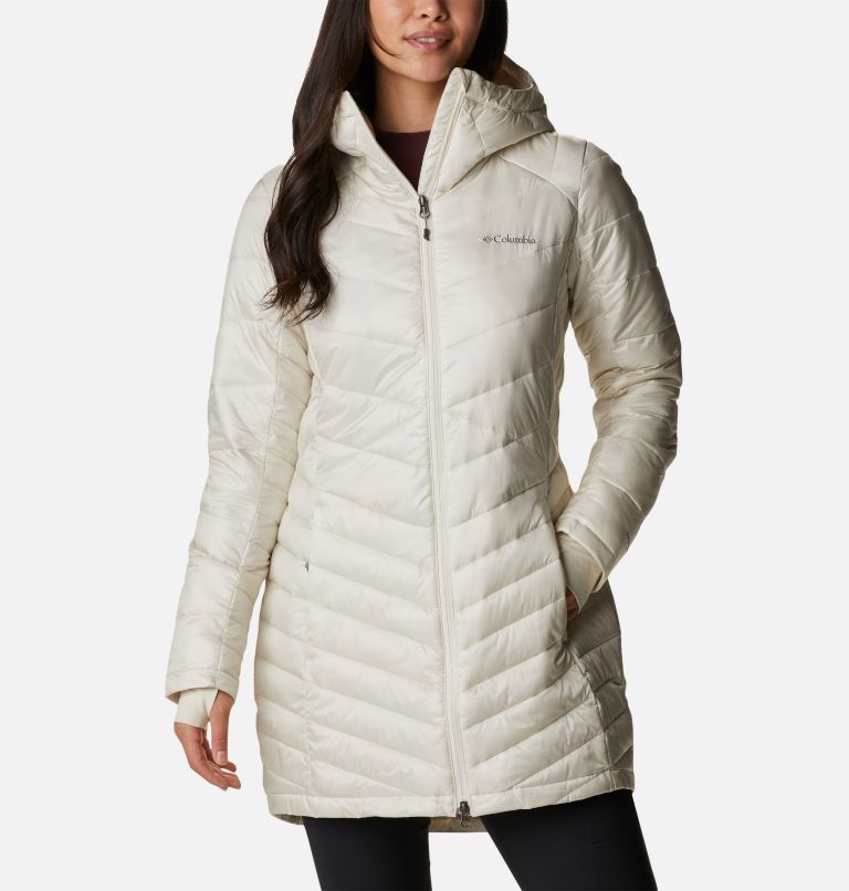 Columbia white out mid hooded clearance jacket