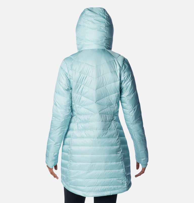 Manteau mi-long Joy Peak pour femme, Color: Aqua Haze, image 2