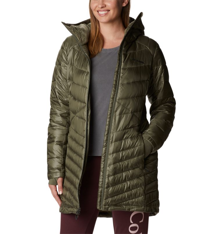 Columbia Joy Peak Mid Hooded Jacket for Ladies - Dark Sapphire - M