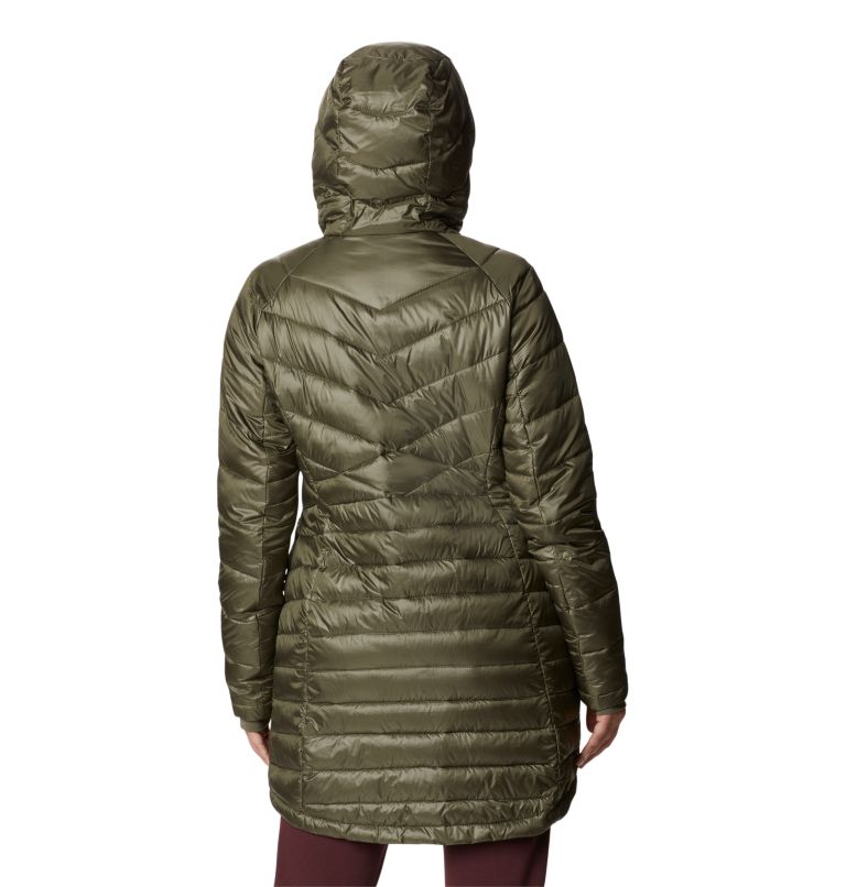 Women's Joy Peak Mid Insulated Hooded Jacket, Color: Stone Green, image 2