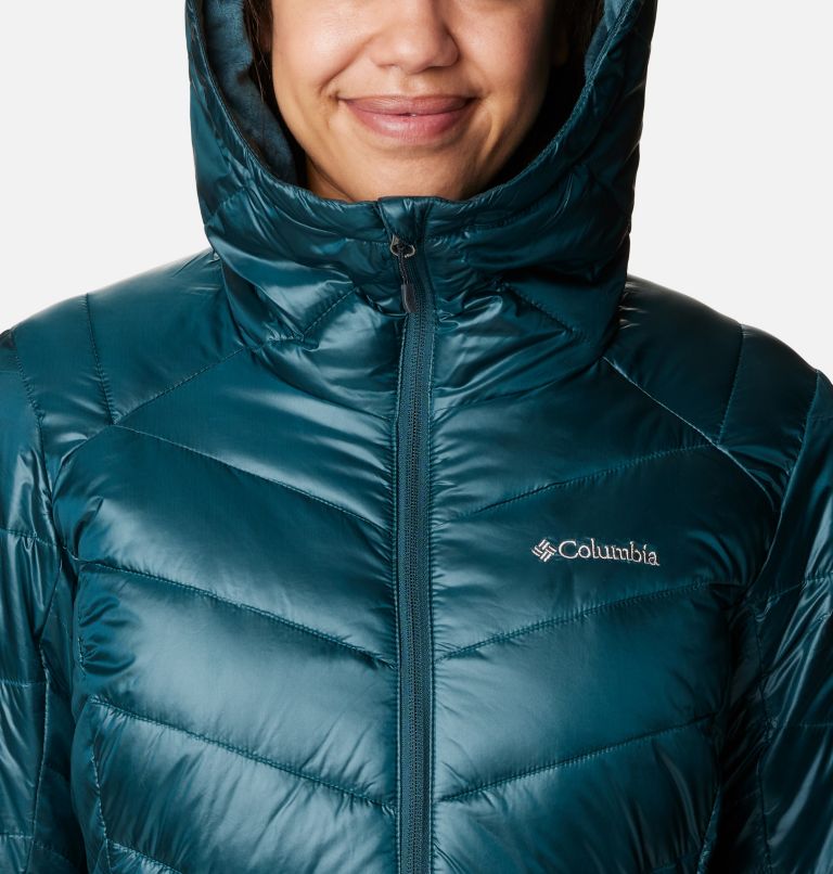 Thumbnail: Women's Joy Peak Mid Insulated Hooded Jacket, Color: Night Wave, image 4