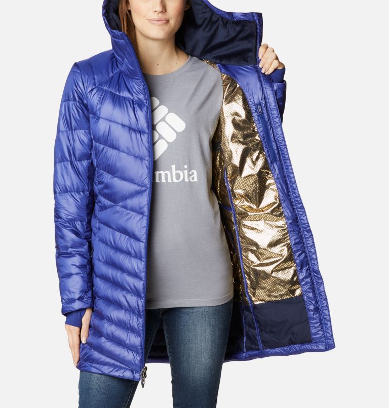 Women's Joy Peak Omni-Heat Infinity Mid Insulated Hooded Jacket, Color: Dark Sapphire, image 5