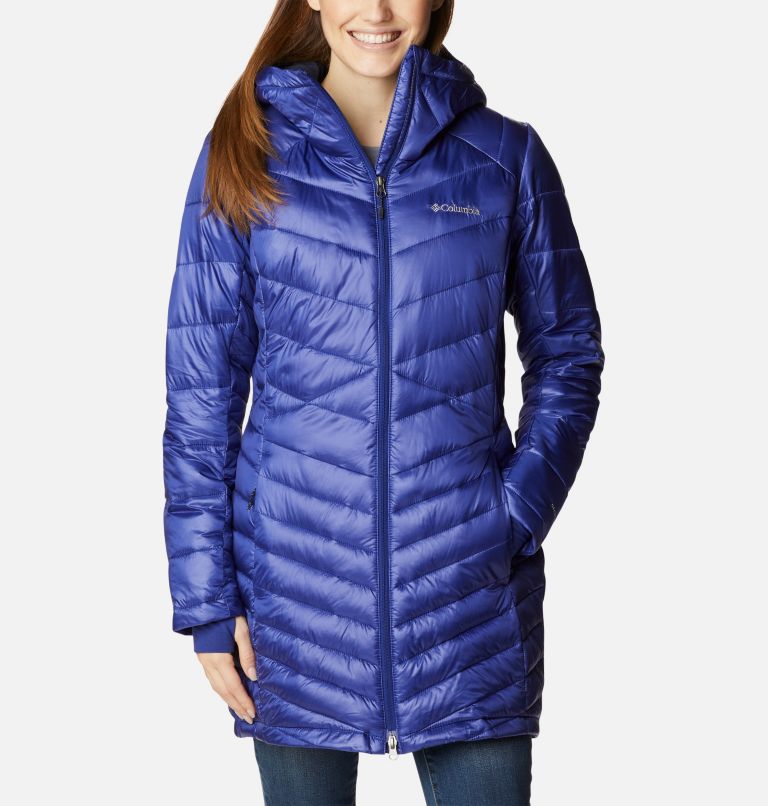 Columbia Joy Peak Mid Hooded Jacket for Ladies - Dark Sapphire - M