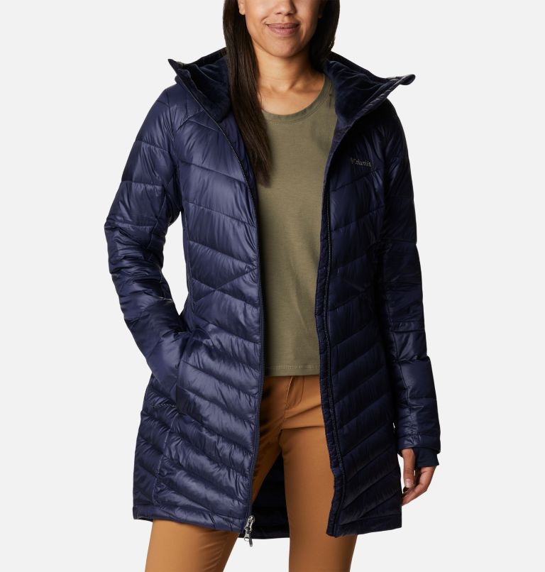 Thumbnail: Women's Joy Peak Mid Insulated Hooded Jacket, Color: Dark Nocturnal, image 8