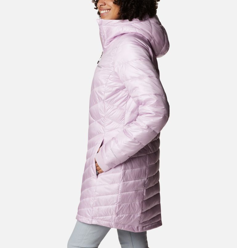 Women's Joy Peak Omni-Heat Infinity Mid Insulated Hooded Jacket, Color: Aura, image 3