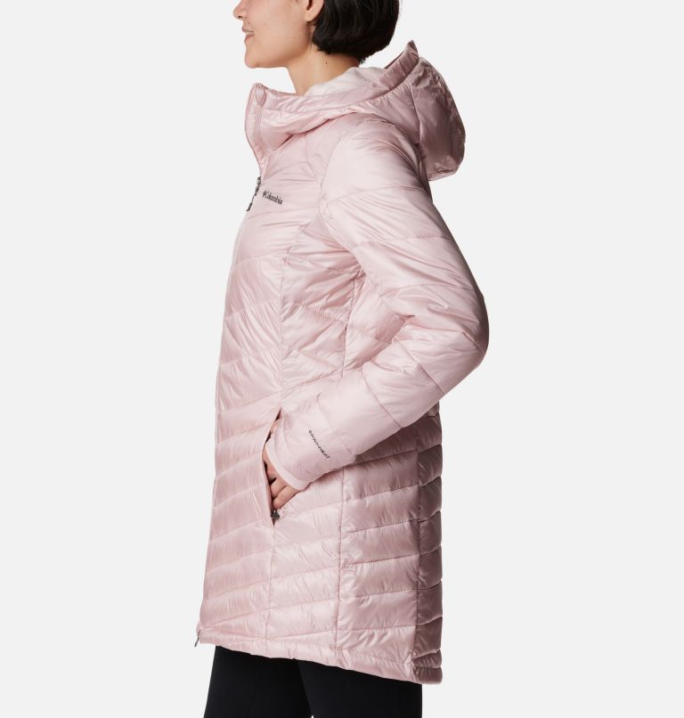 Women's Joy Peak Mid Insulated Hooded Jacket, Color: Dusty Pink, image 3