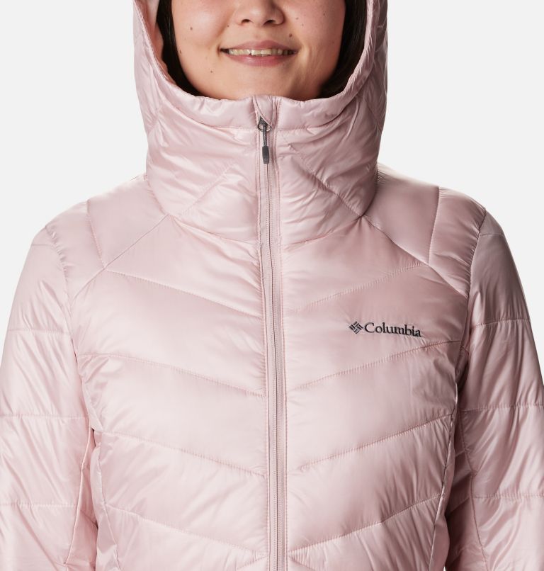 Thumbnail: Women's Joy Peak Mid Insulated Hooded Jacket, Color: Dusty Pink, image 4