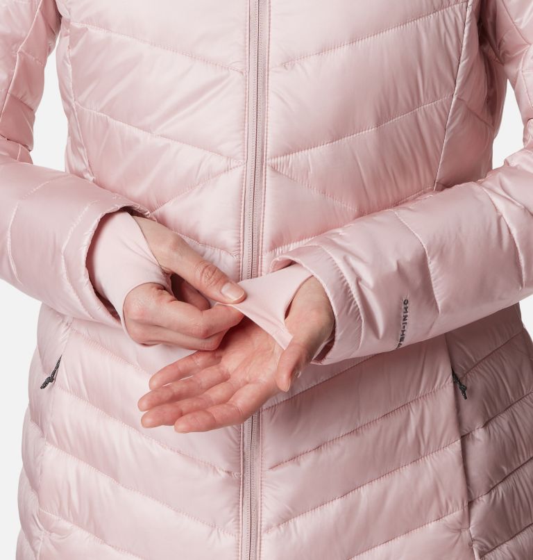 Thumbnail: Women's Joy Peak Mid Insulated Hooded Jacket, Color: Dusty Pink, image 7