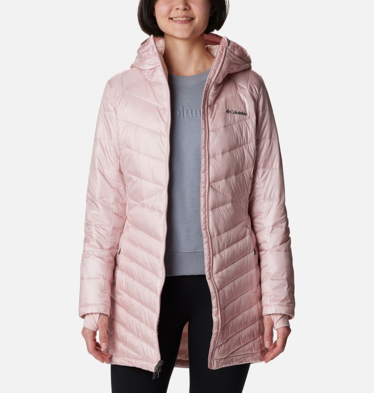 Thumbnail: Women's Joy Peak Mid Insulated Hooded Jacket, Color: Dusty Pink, image 8