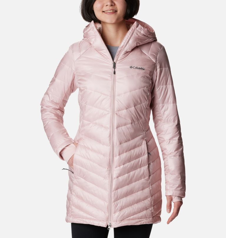 Thumbnail: Women's Joy Peak Mid Insulated Hooded Jacket, Color: Dusty Pink, image 1