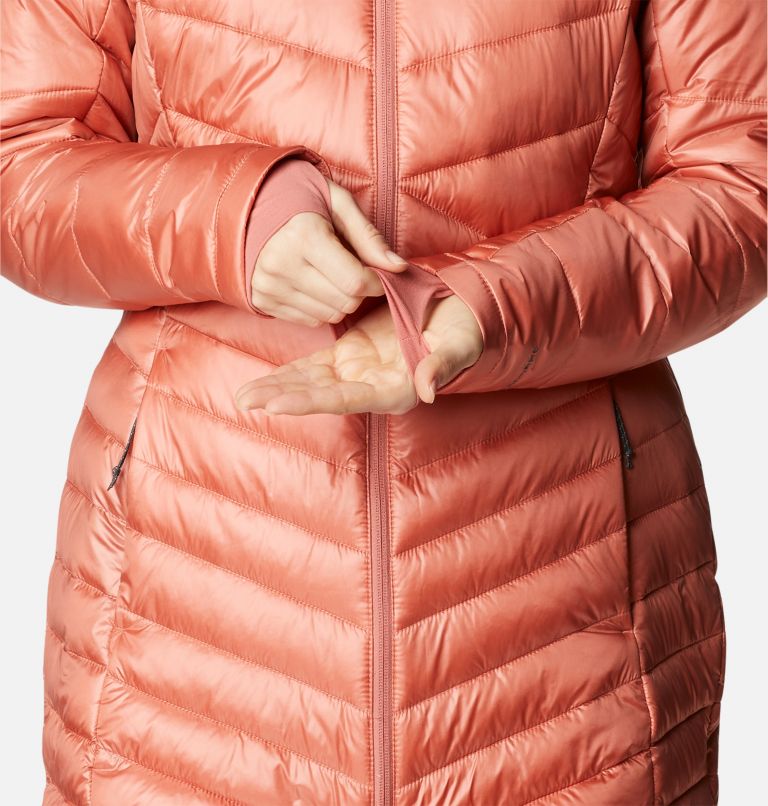 Thumbnail: Women's Joy Peak Omni-Heat Infinity Mid Insulated Hooded Jacket, Color: Dark Coral, image 7