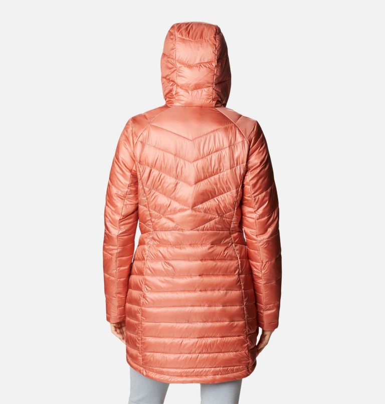 Thumbnail: Women's Joy Peak Omni-Heat Infinity Mid Insulated Hooded Jacket, Color: Dark Coral, image 2
