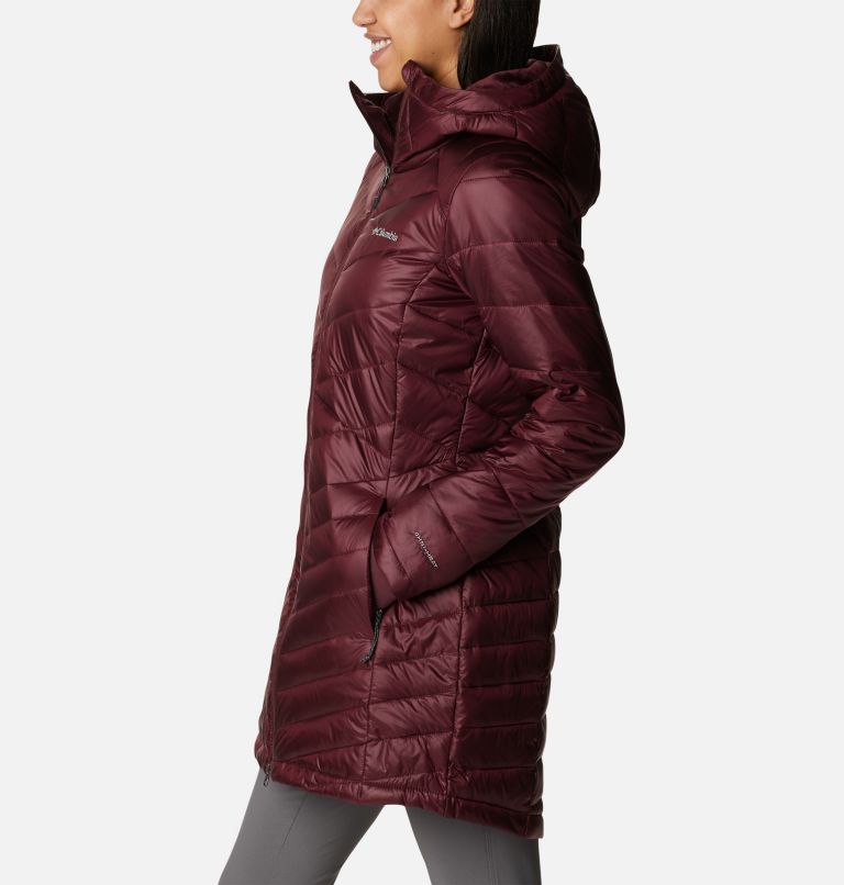 Thumbnail: Women's Joy Peak Omni-Heat Infinity Mid Insulated Hooded Jacket, Color: Malbec, image 3